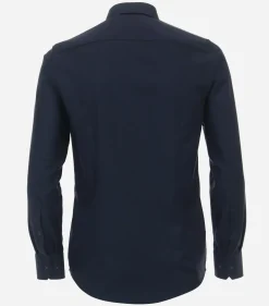 VENTI modern fit overhemd, structuur, blauw