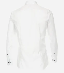 VENTI modern fit overhemd, dobby, wit