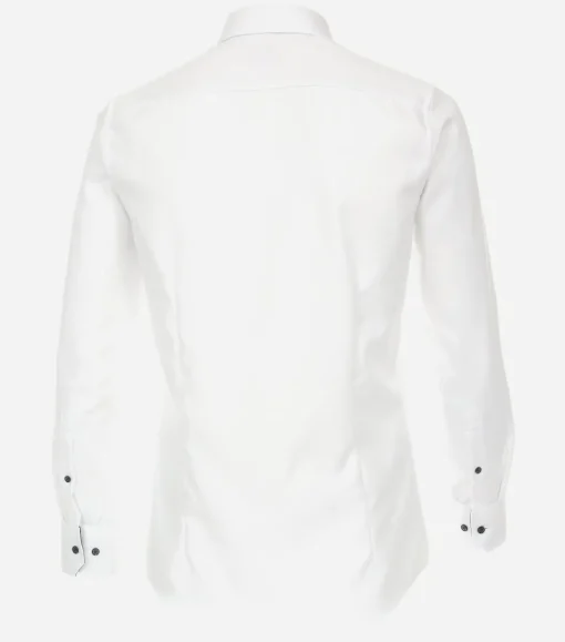 VENTI modern fit overhemd, dobby, wit