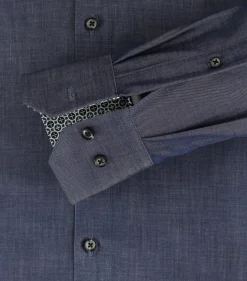 VENTI modern fit overhemd, twill, blauw