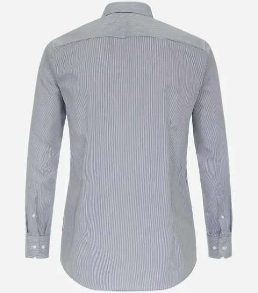 VENTI modern fit overhemd, twill, blauw gestreept