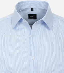 VENTI modern fit overhemd, twill, blauw gestreept