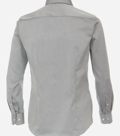 VENTI modern fit overhemd, twill, grijs
