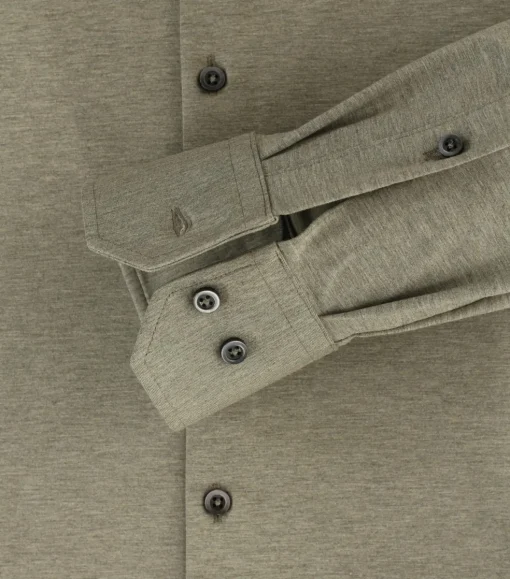 VENTI modern fit overhemd, jersey, groen