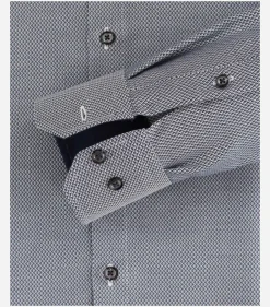 VENTI modern fit overhemd, dobby, blauw