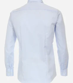 VENTI modern fit overhemd, mouwlengte 7, twill, blauw