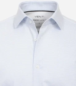 VENTI modern fit overhemd, jersey, blauw