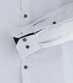 VENTI modern fit overhemd, dobby, blauw