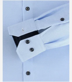 VENTI modern fit overhemd, dobby, blauw