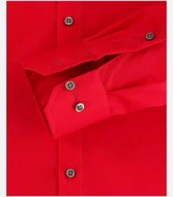 VENTI modern fit overhemd, popeline, rood