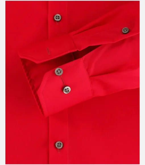 VENTI modern fit overhemd, popeline, rood