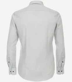 VENTI modern fit overhemd, structuur, grijs