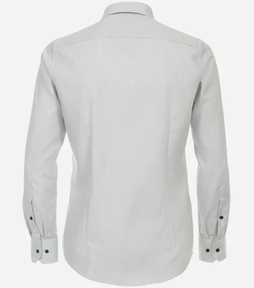 VENTI modern fit overhemd, structuur, grijs