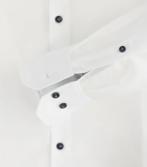 VENTI modern fit overhemd, structuur, wit