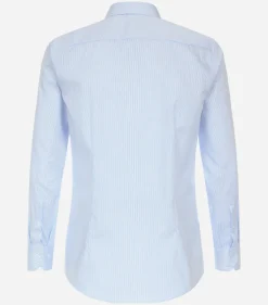 VENTI modern fit overhemd, twill, blauw gestreept
