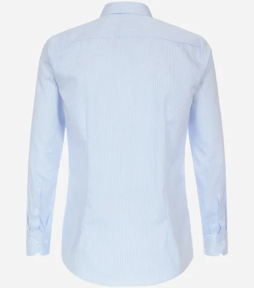 VENTI modern fit overhemd, twill, blauw gestreept