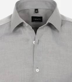 VENTI modern fit overhemd, twill, grijs
