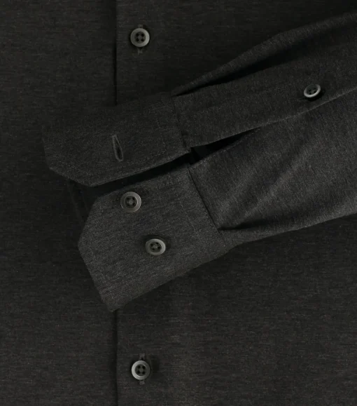 VENTI modern fit overhemd, jersey, antraciet