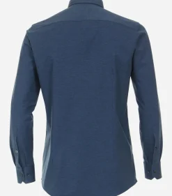 VENTI modern fit overhemd, jersey, blauw