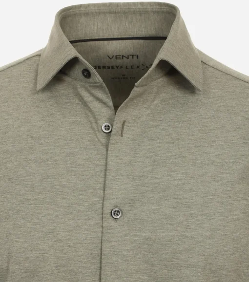 VENTI modern fit overhemd, jersey, groen