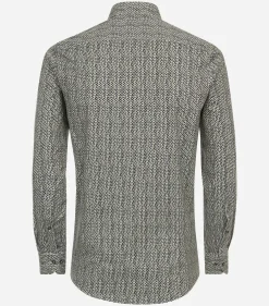 VENTI modern fit overhemd, jersey, groen dessin