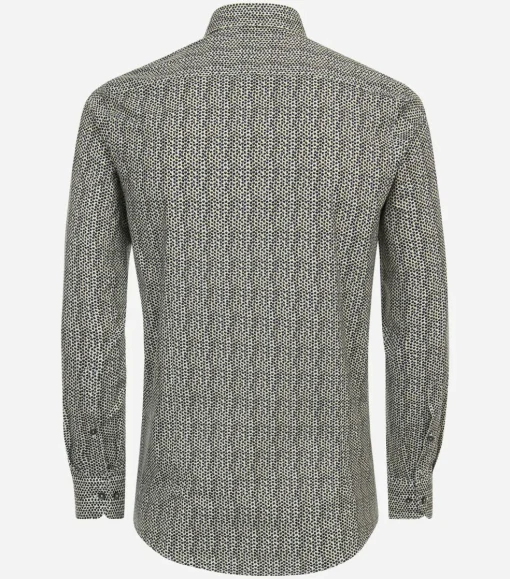 VENTI modern fit overhemd, jersey, groen dessin