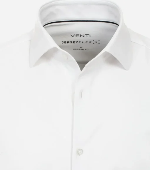 VENTI modern fit overhemd, jersey, wit