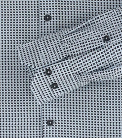 VENTI modern fit overhemd, popeline, blauw dessin