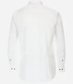 VENTI modern fit overhemd, structuur, wit