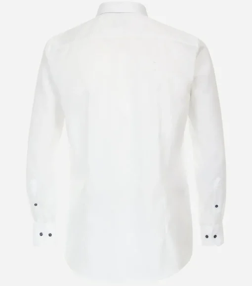 VENTI modern fit overhemd, structuur, wit