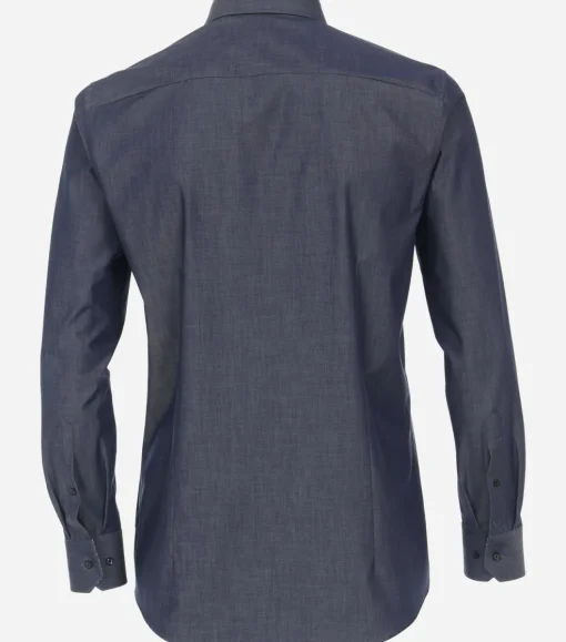 VENTI modern fit overhemd, twill, blauw