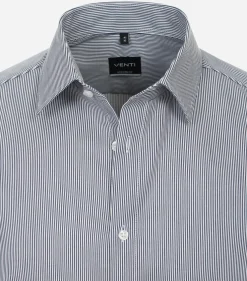 VENTI modern fit overhemd, twill, blauw gestreept