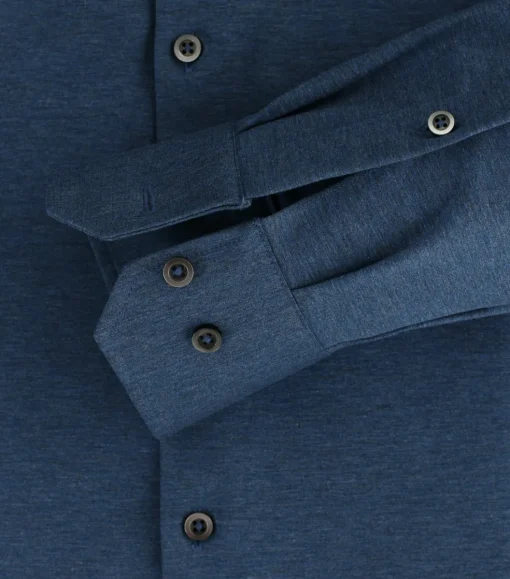 VENTI modern fit overhemd, jersey, blauw