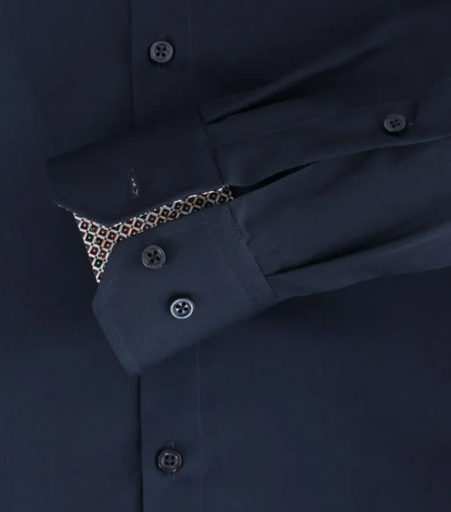 VENTI modern fit overhemd, popeline, blauw