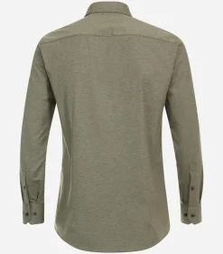 VENTI modern fit overhemd, jersey, groen