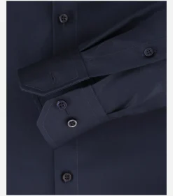 VENTI modern fit overhemd, mouwlengte 7, twill, blauw