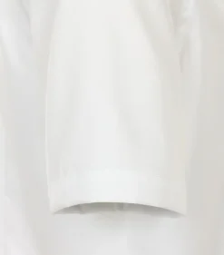 VENTI modern fit overhemd, korte mouw, dobby, wit