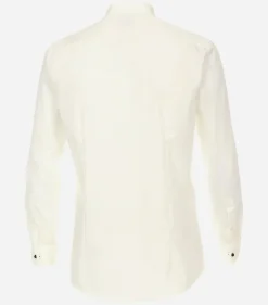 VENTI modern fit smoking overhemd, popeline, beige